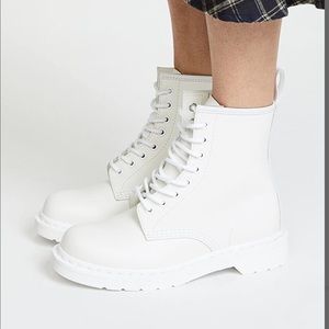 Dr. Martens 1460 Mono White 8-Eye Leather Boot